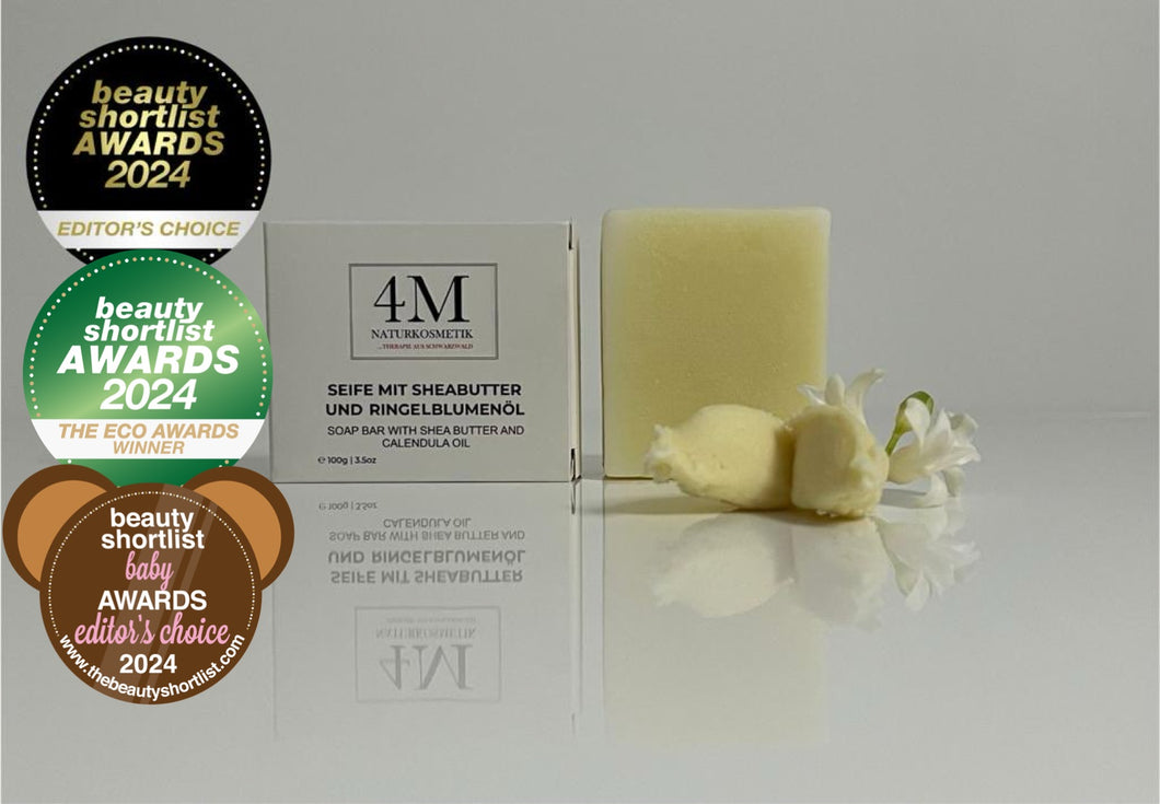 4M Naturkosmetik Seife mit Sheabutter und Ringelblumenöl